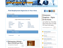 Tablet Screenshot of employmentintown.com